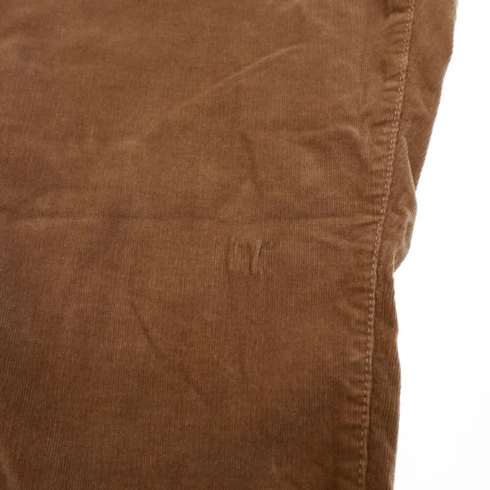 Croft & Barrow Corduroy Straight Pants Size 16 Womens Brown Stretch 36 x 28.5 - Picture 7 of 10